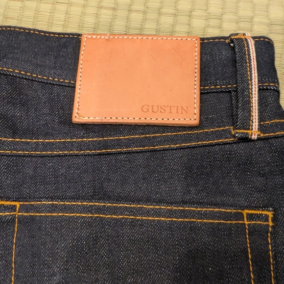 LNWOT Gustin #7 The Regular Selvedge Denim Slim Leg Jeans Men's Size 32 - Picture 2 of 8